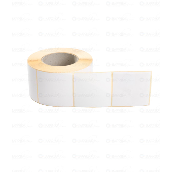 Étiquettes Rouleaux 150 mm x 150 mm - PP jet d'encre blanc brillant - Adhésif permanent-CARTON DE 2550 ETIQ (425 étiq/rlx)